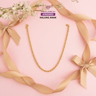 Yaxiya Coffee Flower Broken Necklace (Children) Imitation Gold Jewelry 18k 333