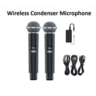 UHF Wireless Condenser Microphone Wireless Karaoke Microphone Dynamic Tanpa Wayar Wireless Mic Profe