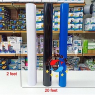 STICKER FOR AQUARIUM BACKGROUND FISH TANK BLUE &BLACK & WHITE ( 1 feet =12" )