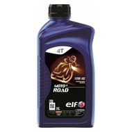 ELF ENGINE OIL  ELF MOTO 4t ROAD 15W50 SYNTHETIC LUBRICANT MOTORCYCLE ENGINE OIL 1L MINYAK HITAM
