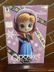 全新Q Posket正版日版絕版迪士尼Disney Characters 冰雪奇緣 Frozen 安娜公主 Anna Princess 眼鏡廠Banpresto Bandai QPosket(QP) 