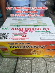 [ 1THÙNG 25 CHAI ] KHAI HOANG Q7 Chai 900ml chuyên trừ cỏ chỉ thài lài mần trầu....