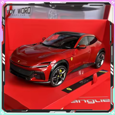 New Bburago 1/18 Scale Ferrari Purosangue FUV Off Road Alloy Diecast Car Model Simulated Super Car C