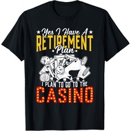 Retirement Plan Casino Gambling Poker Player Casino Gambler T-Shirt