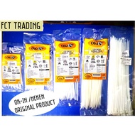 OK-IN /NEKEN NYLON CABLE TIE WHITE/ 4"(100MM) TO 12"(300MM)