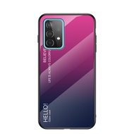 For Samsung Galaxy A52 4G, A52 5G, A52S, Gradient colored glass phone case, high-quality explosion-p