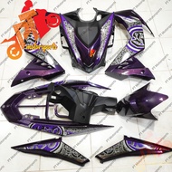 Honda Rs150 Rs 150 V1 V2 V3  Cover Set Body Dark Purple Set Batik Purple