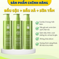 [Combo of 3 bottles] [New product Voucher - TOCMVCSPM] Shampoo, conditioner, shower gel with a refre