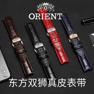 Orient Double Lion Watch Strap Genuine Leather Substitute Orient Men Women Traditional Elegant Example Sports Series Strap