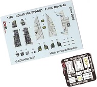 Eduard 1/48 Space General Dynamics F-16C Fighting Falcon Block 42 (2006 onward) Interior 3D Decal Et