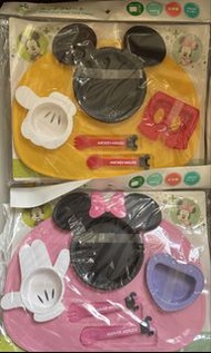 日本直送✈️日本製🇯🇵全新✨嬰兒學習餐盤餐具👶🏻Disney Mickey Mouse & Minnie Mouse Feeding Set