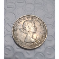 Old coin syiling Regina Elizabeth 1957