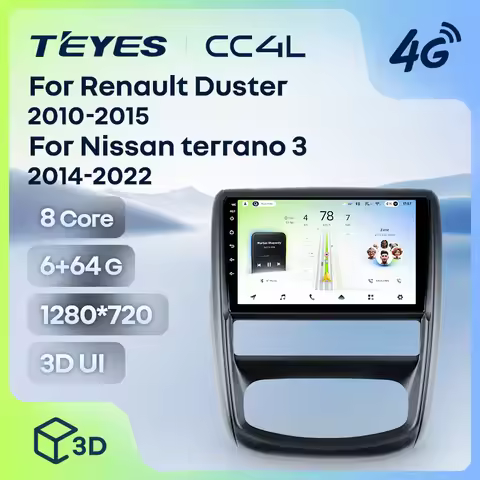 TEYES CC4L For Renault Duster 2010 - 2015 For Nissan terrano 3 2014 - 2022 Car Radio Multimedia Vide
