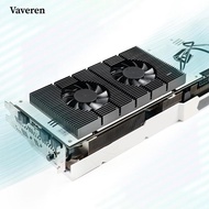 [Vaveren] Graphic Card Backplane Cooler W/Dual PWM Fan Adjustable Speed for RTX 3090 3080