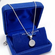 Women's 925 Silver Pendant Necklace with White Gold Plating - 925 Silver Necklace Jewelry