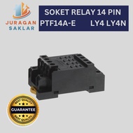 LY4 14 PIN BOX RELAY SOCKET PTF14A-E