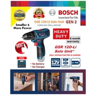 Bosch GSR 120-Li Compact Cordless Drill Driver (Solo Set)