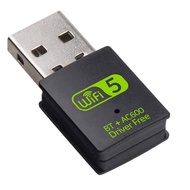 ตัวรับสัญญาณ Bluetooth 5.0  และ  USB Wifi แบบ 2 in 1 รับได้ทั้งความถี่ AC 2.4 GHz และ 5 GHz