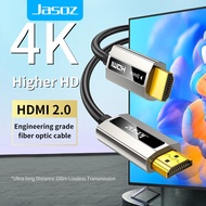 Jasoz HDMI Fiber Optic Cable 4K 60Hz HDMI 2.0 Male to Male 3D Cable 10m 20m 30m 100m for Structure C