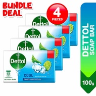 Dettol Anti-Bacterial Soap Bar, 100g (Bundle)