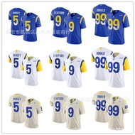 Same Day DeliveryRams Rams Ramsey 5-Ramsey 9-Stafford 99-Donald Rugby Jersey