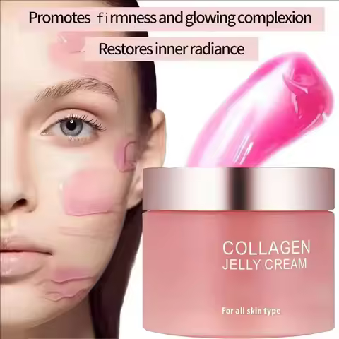Sakura Mask,Collagen Jelly Cream Niacinamide And Hydrolyzed Collagen Strengthen Skin Barrier Lasting