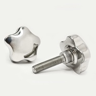 Stainless Steel Plum Blossom Hand Screw Star Handwheel Handle Screw Rod Extended Machine Tool Handle