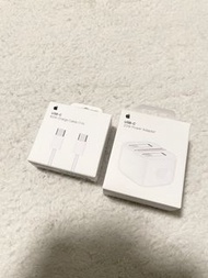 全新 正貨 蘋果Apple 20W 快充 Fast Charger 充電器 + 60W USB-c to USB-c (type C) 一米充電線  iPhone ipad