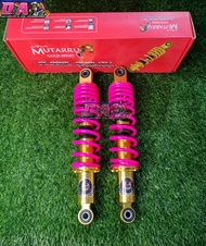 MUTARRU REAR SHOCK 310mm GOLD SERIES WAVE / SMASH / SHOGUN / XRM / RS 110 / RUSI  JAPAN MADE UNIVERS