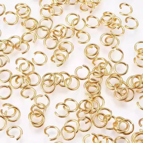 200 pc 304 Stainless Steel Open Jump Rings Metal Connectors for DIY Jewelry Crafting and Keychain Ac