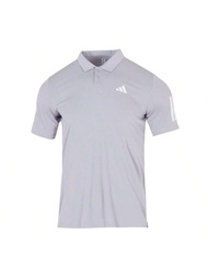 เสื้อโปโลกอล์ฟเบา 3เส้น ชาย, เสื้อโปโลแขนสั้นคอโปโล, เสื้อกีฬาที่สบาย JZ3491