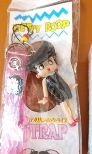 Betty Boop 全新正版 1998年 日版 人形 黑色 裙 公仔 吊飾
