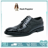 Hush_Puppies รองเท้าผู้ชาย รุ่นรองเท้าผู้ชาย รุ่น สีดำ รองเท้าหนังแท้ รองเท้าทางการ รองเท้าแบบสวม รองเท้าแต่งงาน รองเท้าหนังผู้ชาย EU 45 46