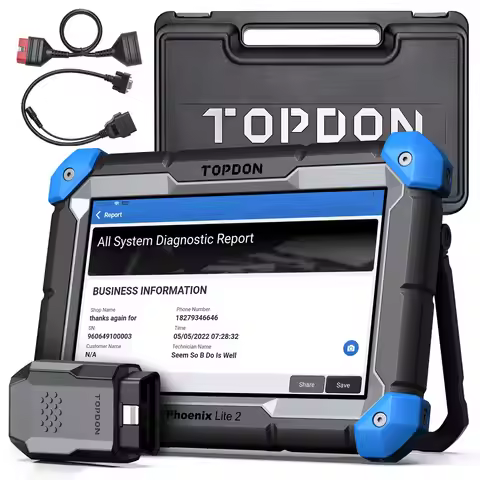 TOPDON Phoenix Lite 2 Bidirectional Scan Tool Wireless OBD2 Diagnostic Scanner ECU Coding 34+ Resets