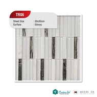 30 MUZZE DA TRAVERTINE MOSAIC TILES 300x300mm