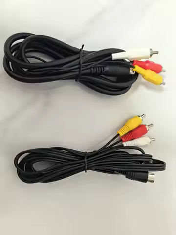 10 Pcs1.8m AV Cable for SEGA Genesis II III/MD 2/3 Wire Audio Video 3RCA to 9pin Cable for Mega Driv