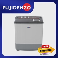 Fujidenzo 8 kg Twin Tub Washing Machine with Dryer JWT-801 (Gray)