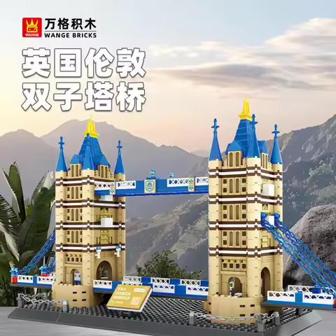 Architecture Bricks London Bridge British Landmark Building Blocks Model Educational Toys Gifts Deco