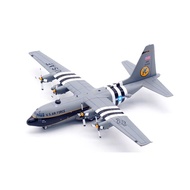 Inflight Us Air Force C-130H Hercules Transport Aircraft 93-1456 Alloy Aircraft Model 1/200
