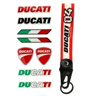 Ducati Reflective Motorcycle Side Strip Bike Helmet Sticker Car Styling Vinyl Decal