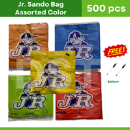 Jr Sando Bag Plastic Bag Assorted Color Retail | 500 pcs & 100 pcs (100 pcs per pack)