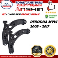 ANSHIN LOWER ARM SET ( KIRI+KANAN ) PERODUA MYVI 2005 2017 PREMIUM QUALITY