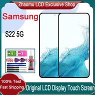 Original AMOLED Samsung Galaxy S22 5G LCD Display Touch Screen With Frame Replacement