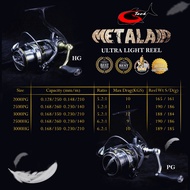 NEW G-TECH fishing reel METALAIR 2000PG / 3000PG / 2500PG / 2500HG / 3000HG Light Casting Jigging Fi
