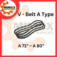 A71 A72 A73 A74 A75 A76 A77 A78 A79 A80 V-Belt ( Standard V-Belt Fan Belt )