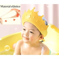 Shower Caps for Kids, Baby Shower Cap Shield Adjustable Crown Hair Washing Shampoo Shield Baby Visor for Eyes, Ears and Face