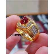 CINCIN BATU AKIK MERAH DELIMA SIAM MD BANGKOK ASLI