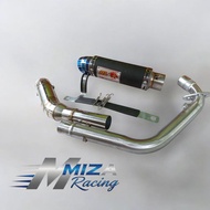 EXZOS RL RED RACING EXHAUST 50 INLETLEO FULLSET PNP FOR VIKION SONIC MX 135 SATRIA FU