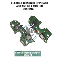 PAPAN CAS OPPO A58 4G ORI + IC PCB KONEKTOR CHARGER OPPO A18 OPPO A38 ORIGINAL