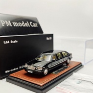 WTX 1:64 Mercedes-Benz S-Class W140 Extended Wheelbase Alloy Diecast Model Car Collectible